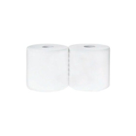 Lot de 2 bobines d'essuyages alimentaires blanches recyclés T800 21 x 25cm ECOLA