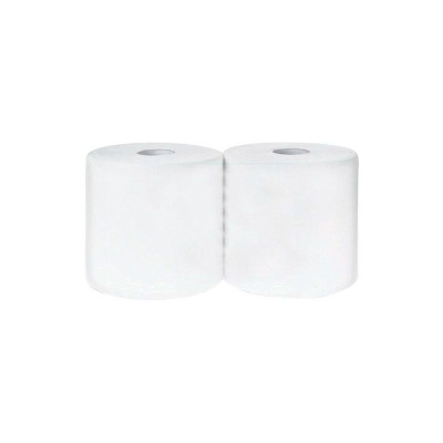Lot de 2 bobines d'essuyages alimentaires blanches recyclés T800 21 x 25cm ECOLA