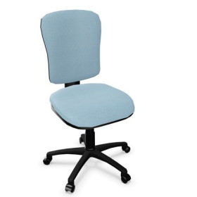 Siège Scoop assise et haut dossier tissu bleu glacier