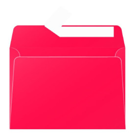 Paquet de 20 enveloppes Pollen 114x162 rouge groseille