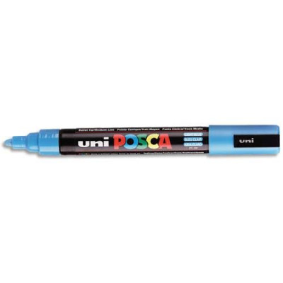 Unibal Posca Marqueur peinture encre bleu clair à pigmentation et base eau pte m