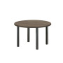 Table de Réunion Ronde 120cm Pieds Tubes