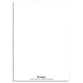 C9 Cahier21x29,7cm 96 pages 90g grands carreaux Séyès. Polypropylène Incolore