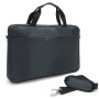 Sacoche Ordinateur 15.6 Porte Document Imperméable Multipoches Nylon Noir