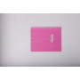 Protège-cahier Grain Cuir 20/100ème 17x22 rose + porte étiquette