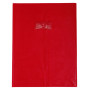 Protège-cahier Grain Cuir 20/100ème 24x32 rouge + porte étiquette