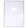 Protège-cahier Cristal Luxe 22/100ème 24x32 transparent incolore + porte étiquet