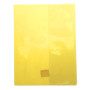 Protège-cahier Cristal Luxe 22/100ème 24x32 transparent jaune + porte étiquette
