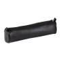 CUIR NOIR Trousse ronde Ø5,5x22cm
