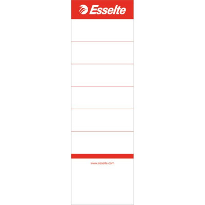 Etiquettes auto-adhesives pour classeurs a levier carton 75 mm Esselte, Lot 10,