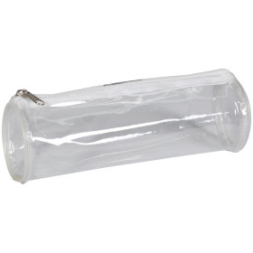 FANTAISIE Trousse ronde transparente Ø7x22cm