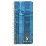 Carnet reliure intégrale 8,5x20cm 180p Q.5x5