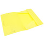 Chemise à élastiques 3 rabats A4 polypro 4,5/10e souple et opaque - Jaune