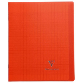 Koverbook piqué polypro transparent Rouge 17x22cm 96p séyès