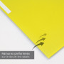 Chemise à élastiques 3 rabats A4 polypro 4,5/10e souple et opaque - Jaune