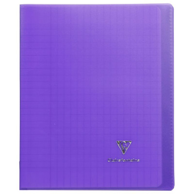 Koverbook piqué polypro transparent Violet 17x22cm 96p séyès