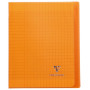 Koverbook piqué polypro transparent Orange 17x22cm 96p séyès