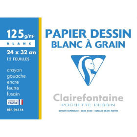 Pochette Dessin à Grain 24x32cm 12F 125g
