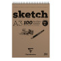 Bloc Sketch croquis RI A3 100F 90g blanc