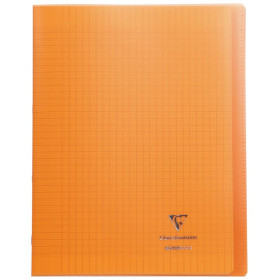 Koverbook piqué polypro transparent Orange 24x32cm 96p séyès