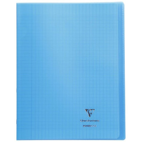 Koverbook piqué polypro transparent Bleu 24x32cm 96p séyès