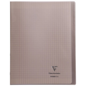 Koverbook piqué polypro transparent Gris 24x32cm 96p séyès