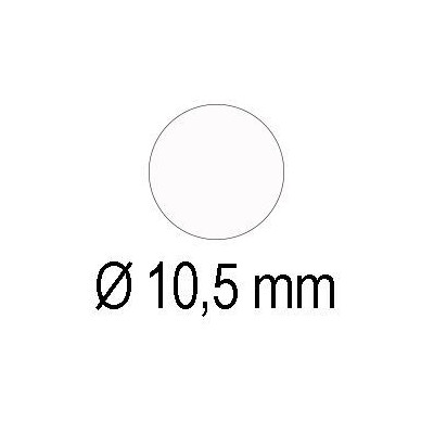 GOMMETTES ROND NOIR 10,5 ROUL