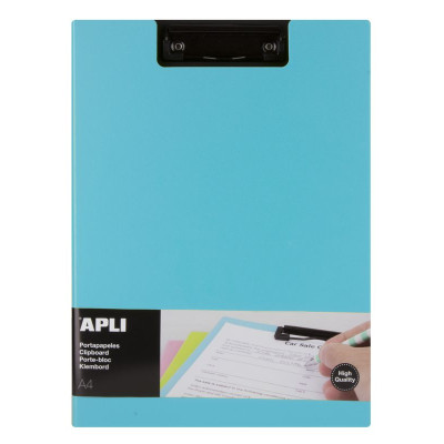 PORTE BLOC FOLDER PP FOAM COUL BLEU A4
