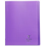 Koverbook piqué polypro transparent Violet 24x32cm 96p séyès