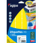 ETUI A5 320 Etiquettes JAUNE 24X33.5
