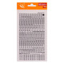 Lettres&chiffres transfert noir 3mm-1F