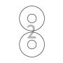 Pack 30 x 2 Etiquettesuettes CD(permanent)   OB