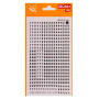 Chiffres transfert noir 4mm - 1Feuille