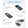 Boitier 2.5 USB3.0 compatible SSD et HDD - USB-C vers USB-A