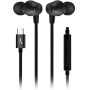 Ecouteurs akashi intra auriculaire avec micro prise USB-C Noir