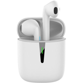 AKASHI Écouteurs Stéréo Bluetooth 5.0 Blanc