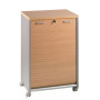 Desserte mobile blanc perle 2 colonnes