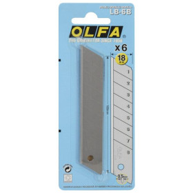 CARTE BLISTER 6 LAME 18MM LB6B