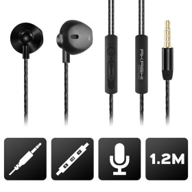 AKASHI Kit Pieton Stereo Noir Compatible Apple JACK 3.5