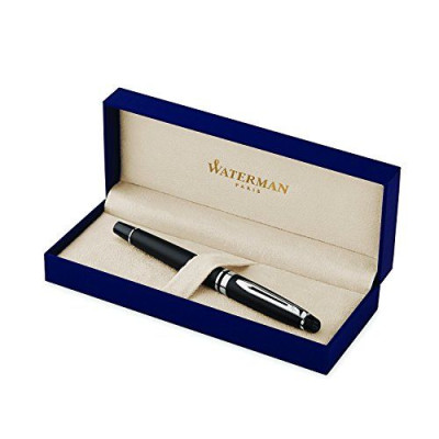 WATERMAN Stylo roller Expert, pointe fine, laque noire mate
