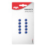 BLISTER 10 AIMANTS 9MM BLEUS