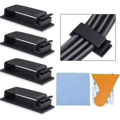 10 Adhésifs clips câbles 3M