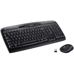 Logitech MK330 Combo Pack Clavier et Souris sans Fil 2,4 GHz avec dongle USB