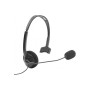 DACOMEX Casque-Micro Ajustable  Monaural Jack 3.5 mm noir