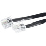 CORDON TELEPH RJ11M/M 30M NOIR