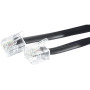 CORDON TELEPH RJ11M/M 30M NOIR
