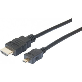 CORDON HDMI VERS MICRO HDMI HIGHSPEED AVEC ETHERNET 1,00m