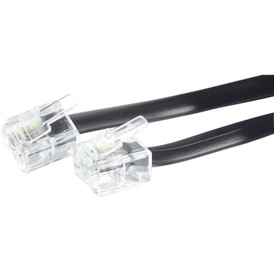 CORDON TELEPH RJ11M/M 10M NOIR