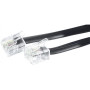 CORDON TELEPH RJ11M/M 5M NOIR