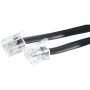 CORDON TELEPH RJ11M/M 5M NOIR